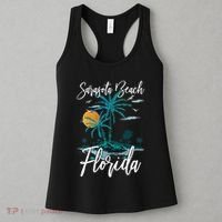 Family Vacation Retro Sunset Florida Sarasota Beach Women's Tank Top thumb 3