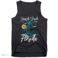 Family Vacation Retro Sunset Florida Sarasota Beach Tank Top thumb 0