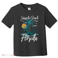 Family Vacation Retro Sunset Florida Sarasota Beach Toddler T-Shirt thumb 0
