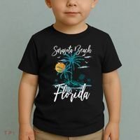 Family Vacation Retro Sunset Florida Sarasota Beach Toddler T-Shirt thumb 2