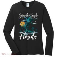 Family Vacation Retro Sunset Florida Sarasota Beach Women's Long Sleeve Shirt thumb 0