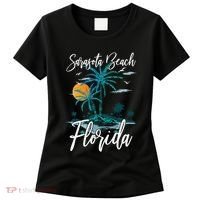 Family Vacation Retro Sunset Florida Sarasota Beach Women's T-Shirt thumb 0