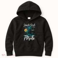 Family Vacation Retro Sunset Florida Sarasota Beach Kids Hoodie thumb 0