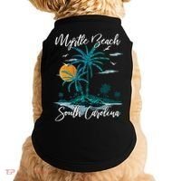 Family Vacation Retro Sunset South Carolina Myrtle Beach Doggie Tank thumb 0