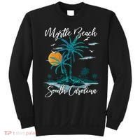 Family Vacation Retro Sunset South Carolina Myrtle Beach Sweatshirt thumb 0