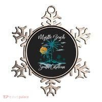 Family Vacation Retro Sunset South Carolina Myrtle Beach Ornament thumb 0