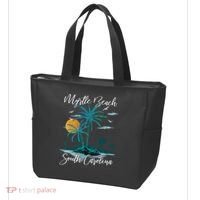 Family Vacation Retro Sunset South Carolina Myrtle Beach Tote Bag thumb 3