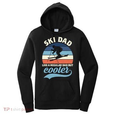 Funny Vintage Ski Dad Skiing Gift Skiing Dad Retro Funny Gift Women's Hoodie