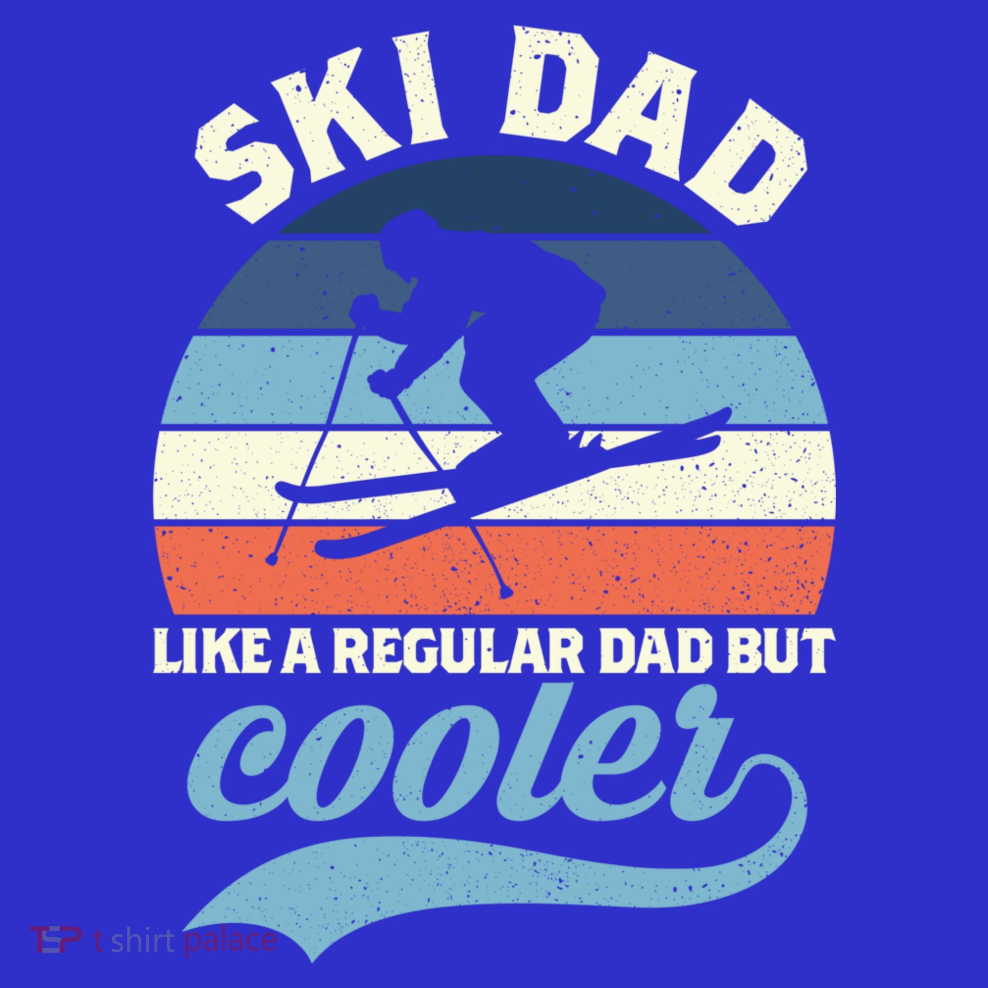 Funny Vintage Ski Dad Skiing Gift Skiing Dad Retro Funny Gift T-Shirt