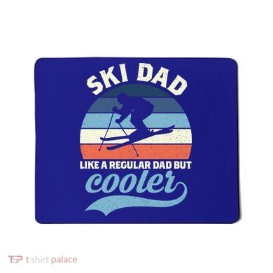 Funny Vintage Ski Dad Skiing Gift Skiing Dad Retro Funny Gift Mousepad