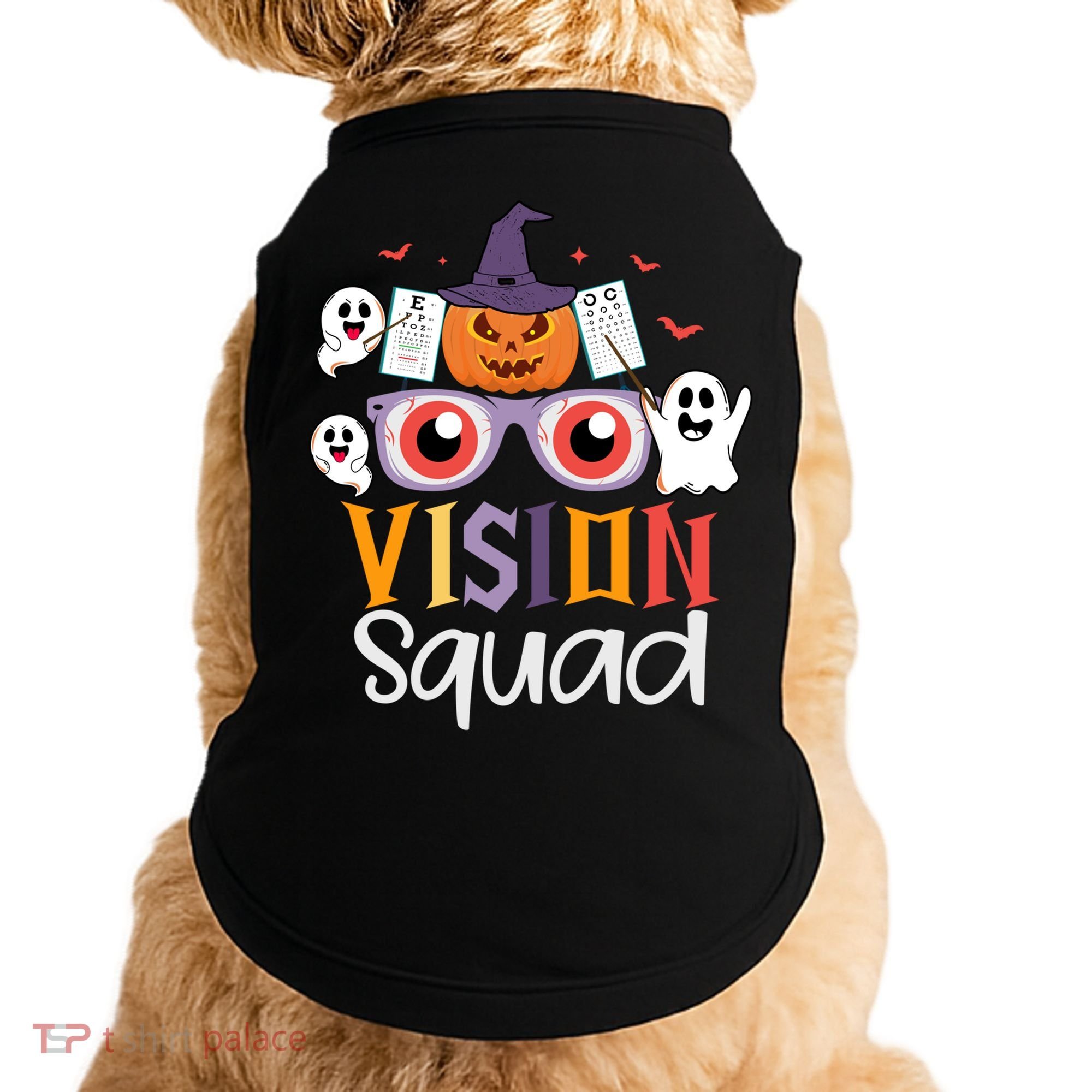 Funny Vision Squad Optometry Doctor Halloween Funny Gift Doggie Tank
