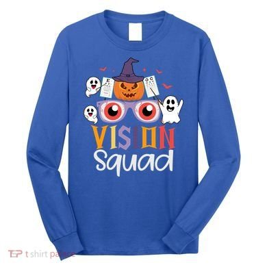 Funny Vision Squad Optometry Doctor Halloween Funny Gift Long Sleeve Shirt