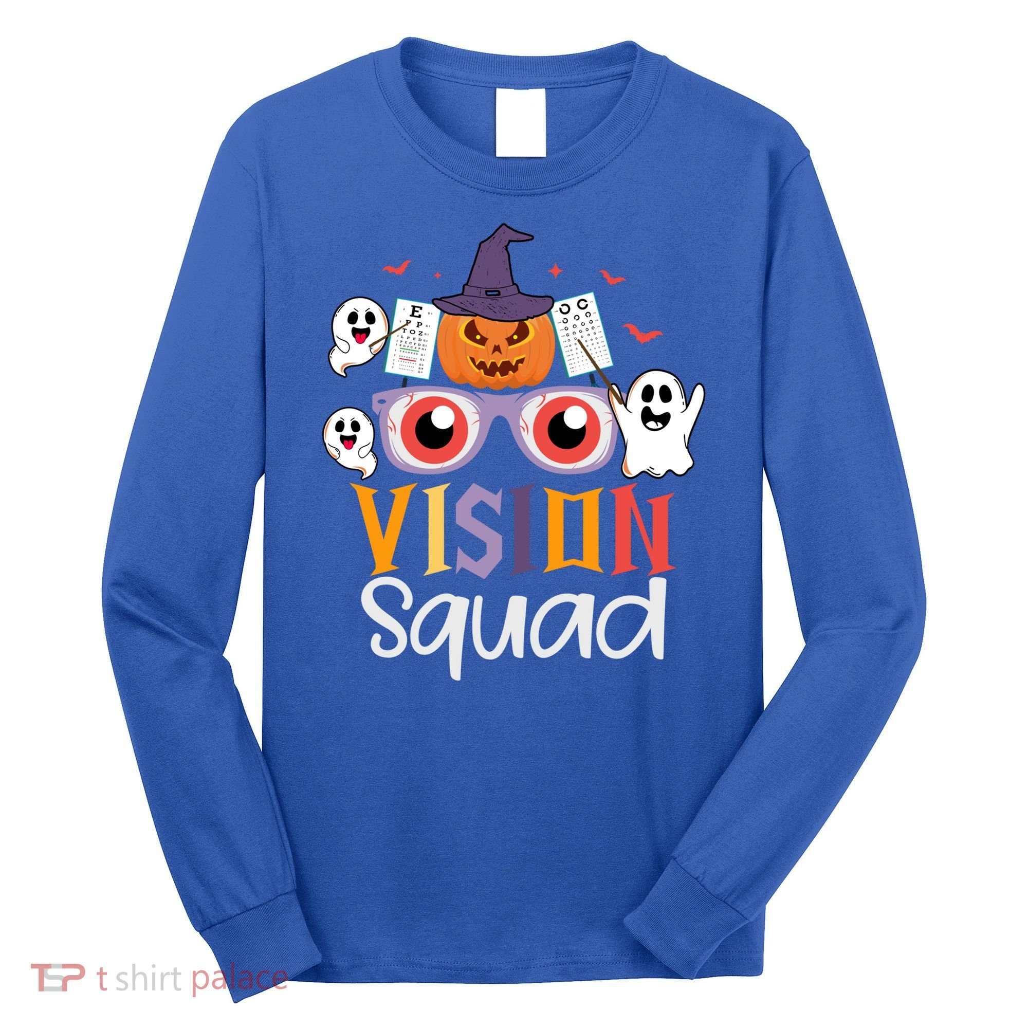 Funny Vision Squad Optometry Doctor Halloween Funny Gift Long Sleeve Shirt