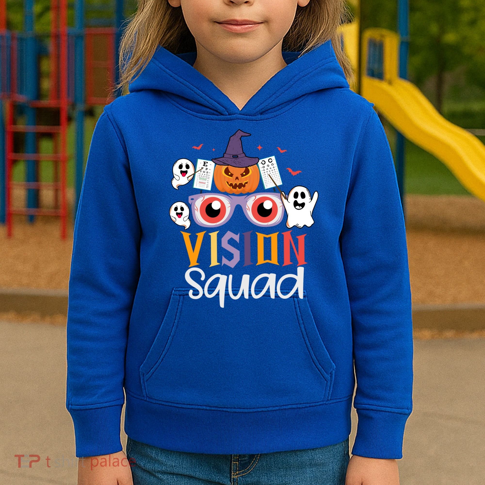 Funny Vision Squad Optometry Doctor Halloween Funny Gift Kids Hoodie
