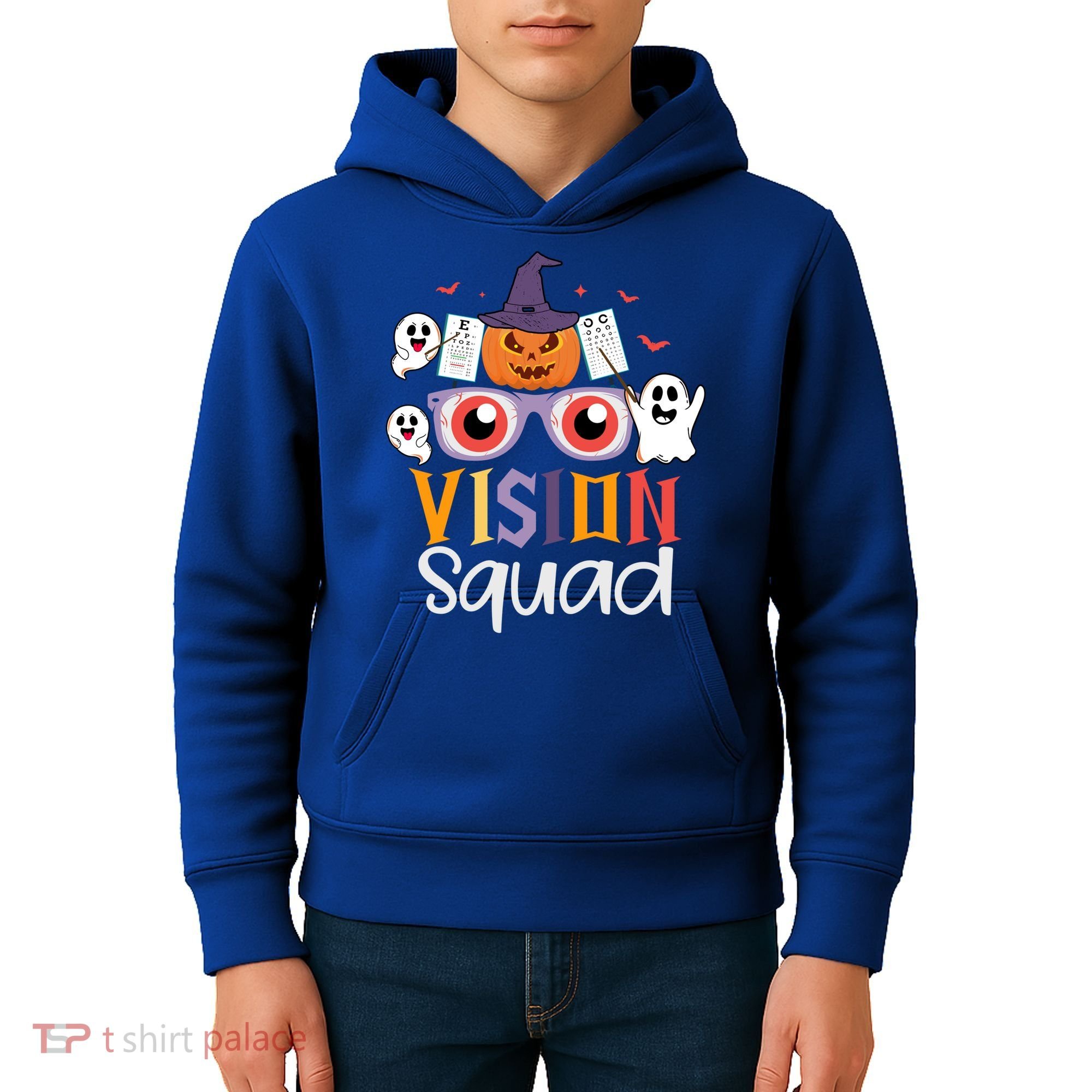 Funny Vision Squad Optometry Doctor Halloween Funny Gift Kids Hoodie