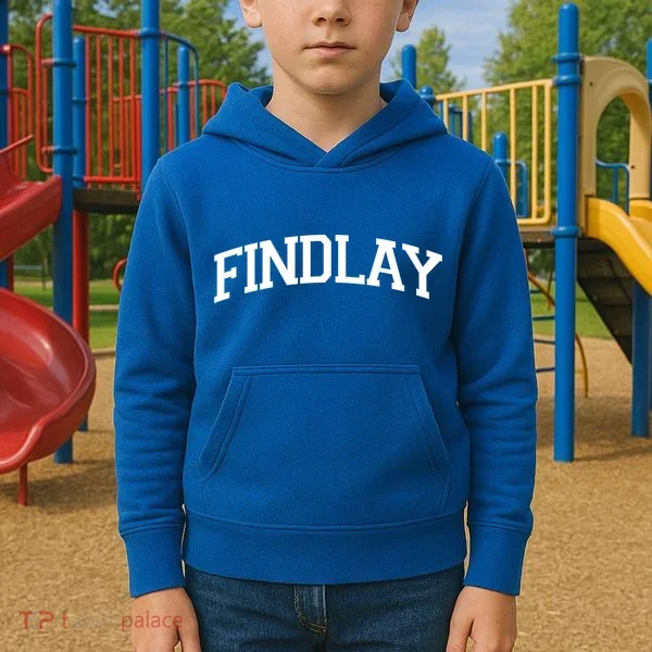 Findlay Varsity Style Logo Kids Hoodie