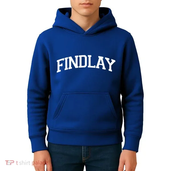 Findlay Varsity Style Logo Kids Hoodie