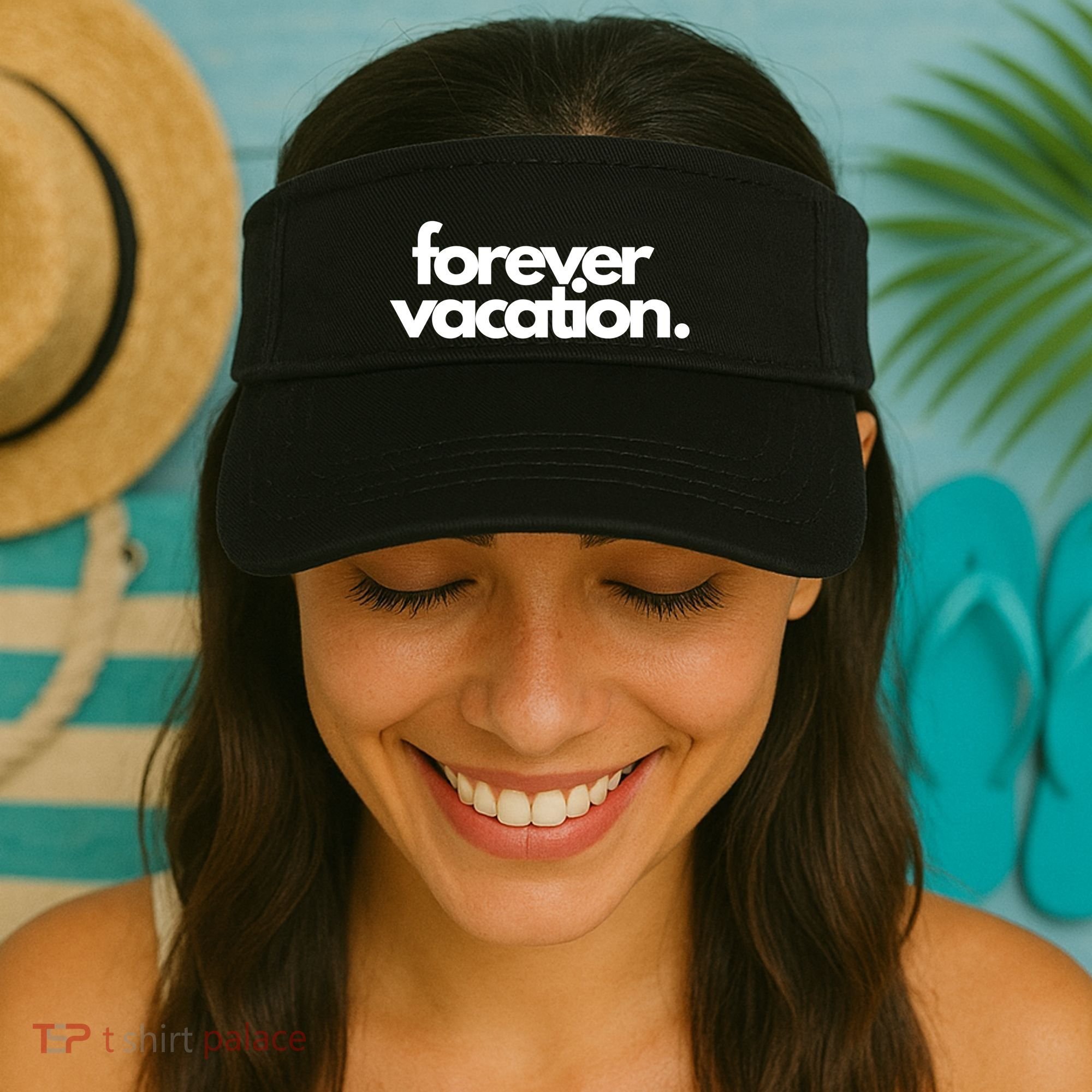 Forever Vacation Summer Break Visor