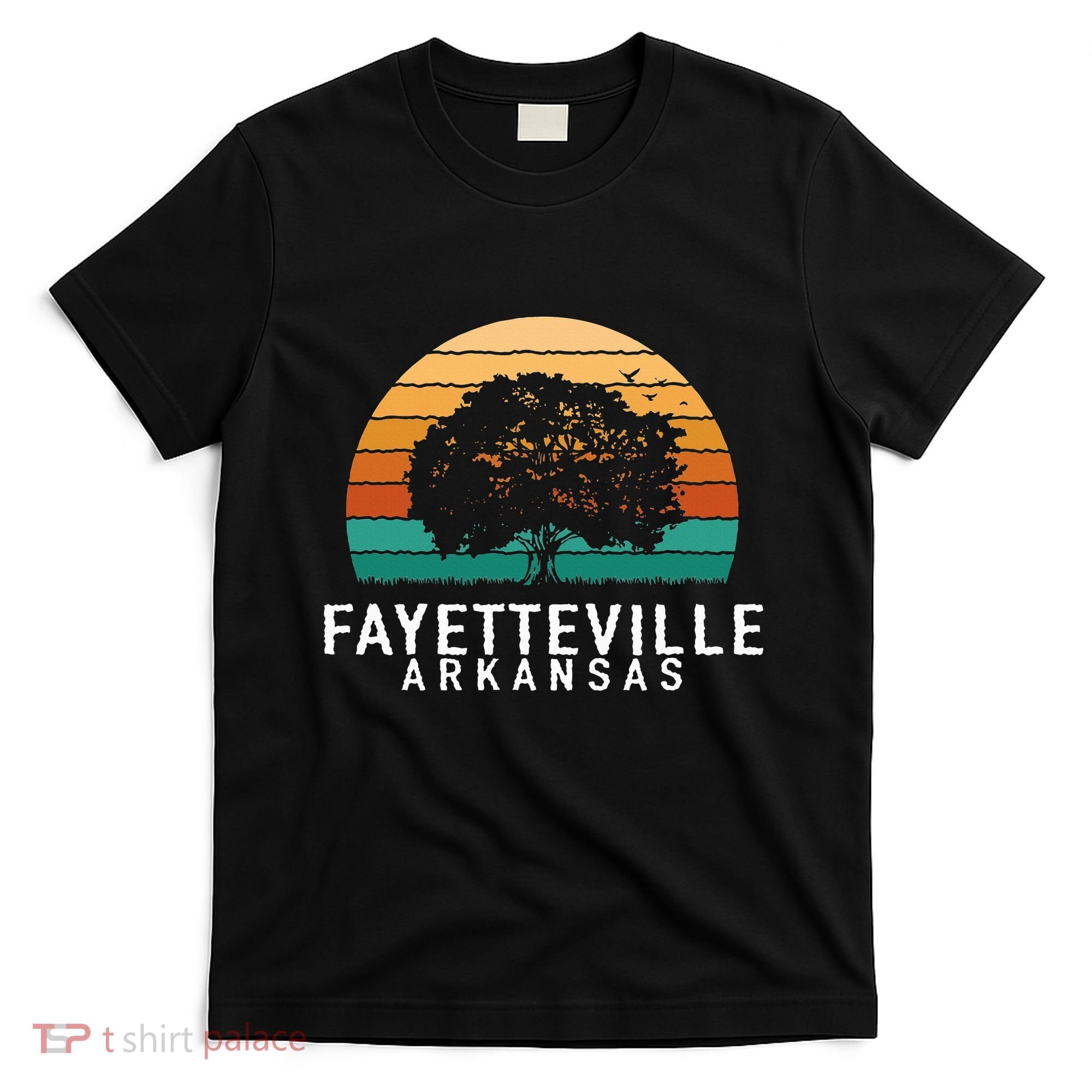 Fayetteville Vintage Sunset Arkansas Souvenir T-Shirt