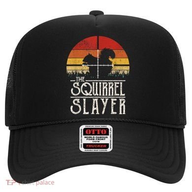 Funny Vintage Sunset Retro Style Squirrel Hunting Squirrel Slayer Hat