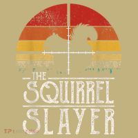 Funny Vintage Sunset Retro Style Squirrel Hunting Squirrel Slayer T-Shirt thumb 7