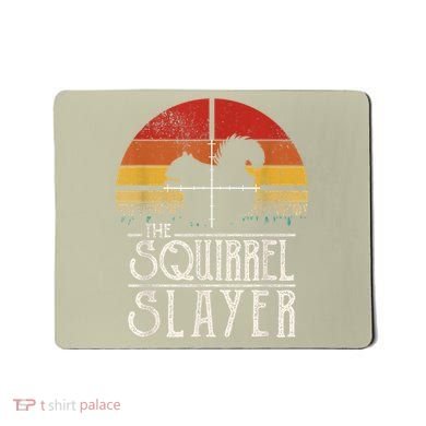 Funny Vintage Sunset Retro Style Squirrel Hunting Squirrel Slayer Mousepad