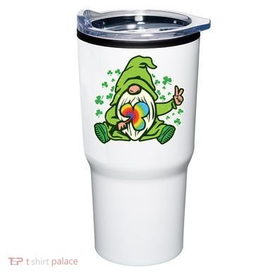 Funny Vintage St Patrick's Day Peace Love Leprechaun Gnome Tumbler
