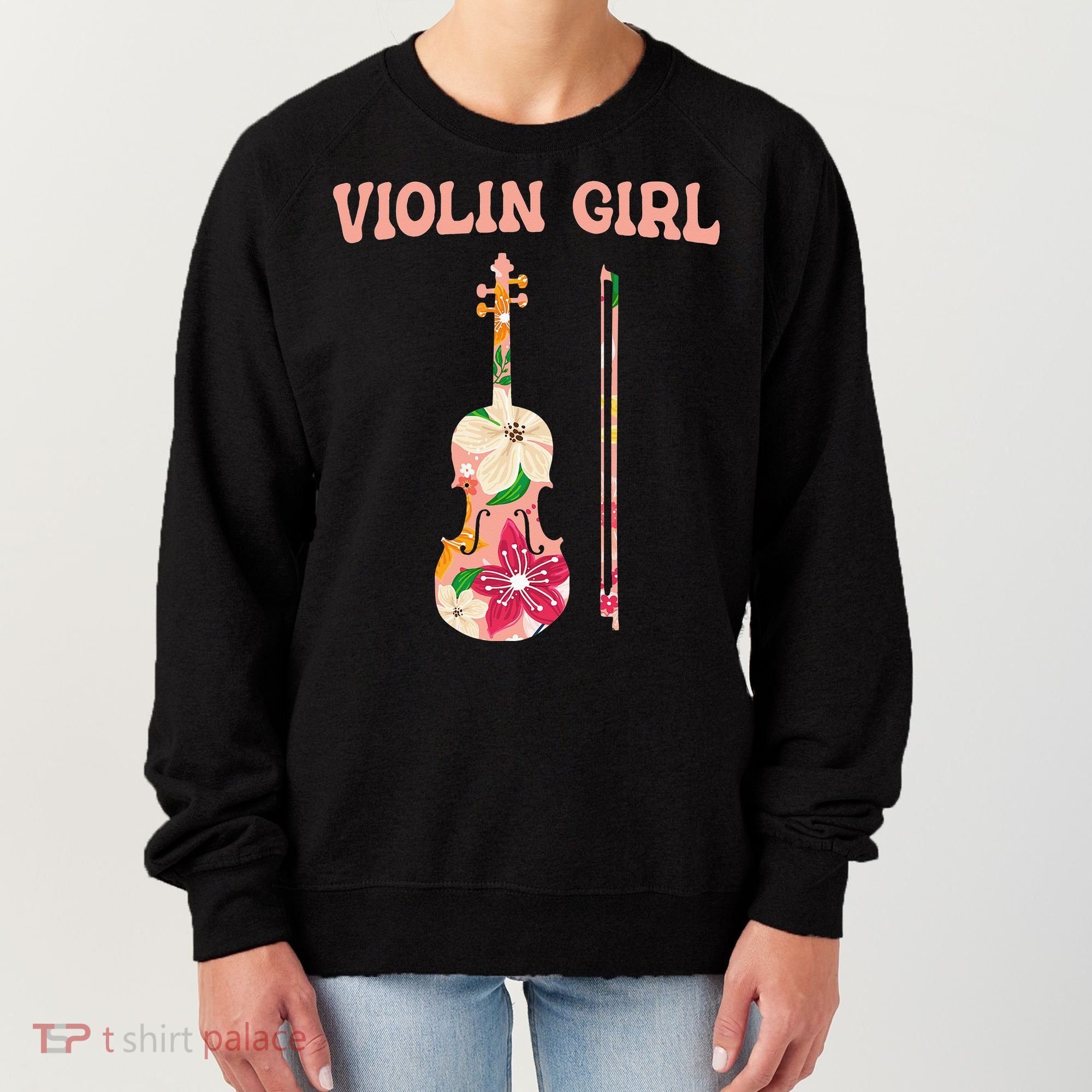 Funny Violin Stringed Musical Instrument Violin  Women's Sweatshirt