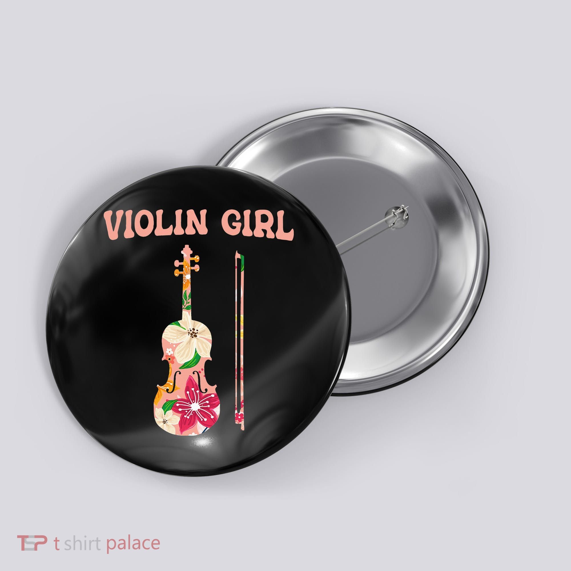 Funny Violin Stringed Musical Instrument Violin  Button