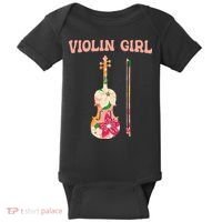 Funny Violin Stringed Musical Instrument Violin  Baby Bodysuit thumb 0