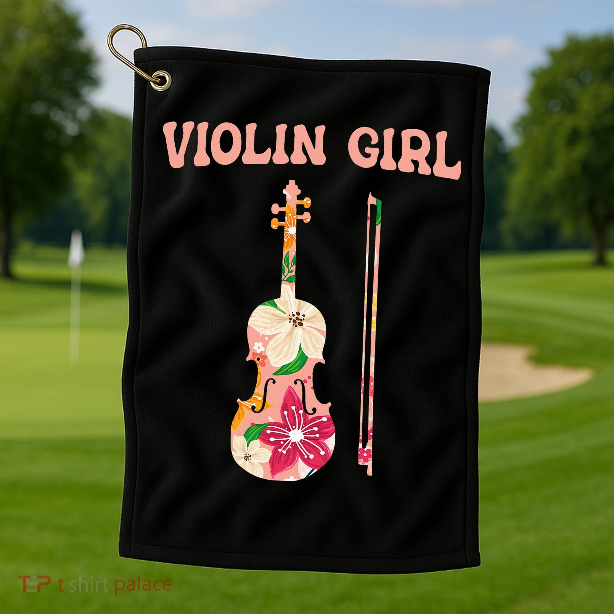 Funny Violin Stringed Musical Instrument Violin  Golf Towel