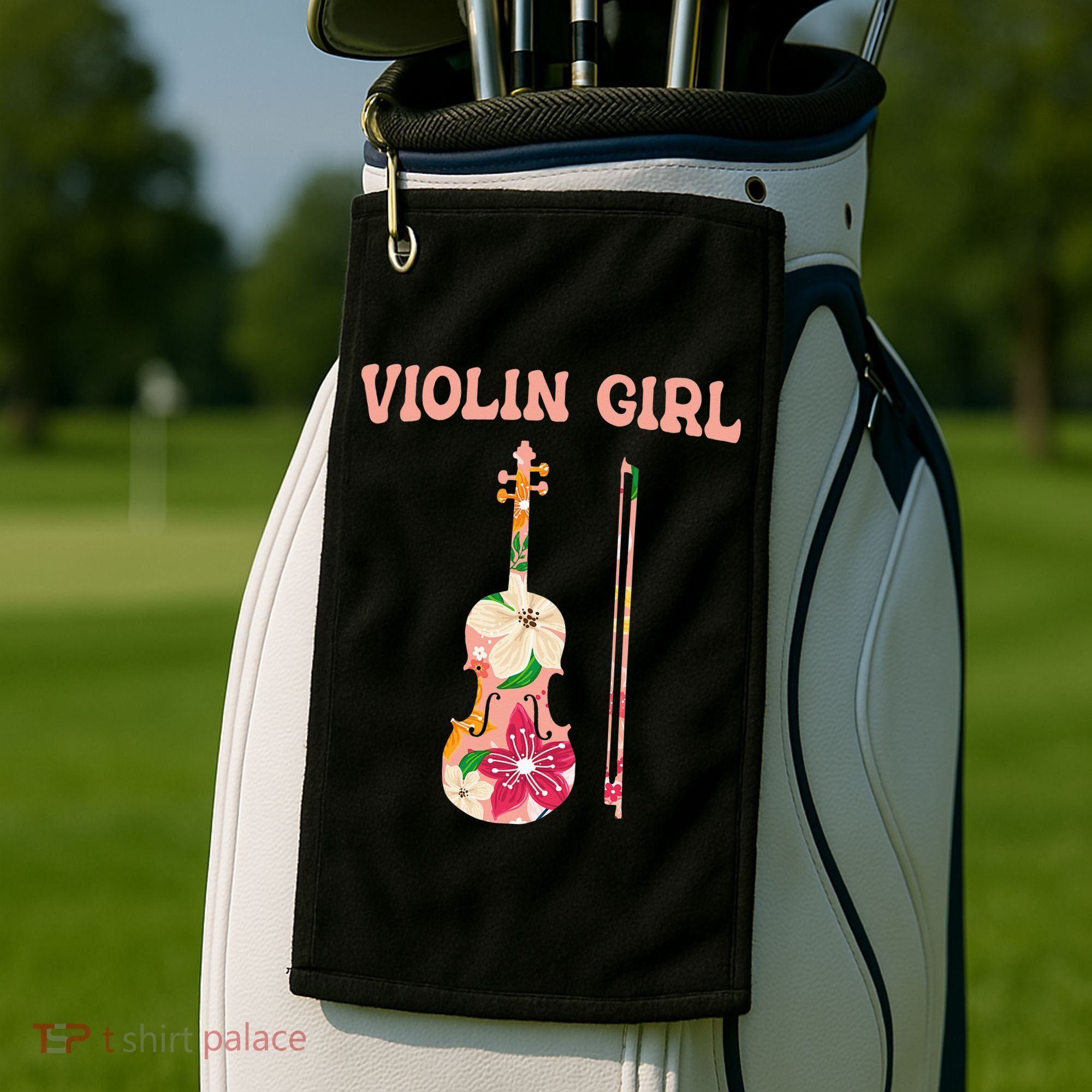 Funny Violin Stringed Musical Instrument Violin  Golf Towel