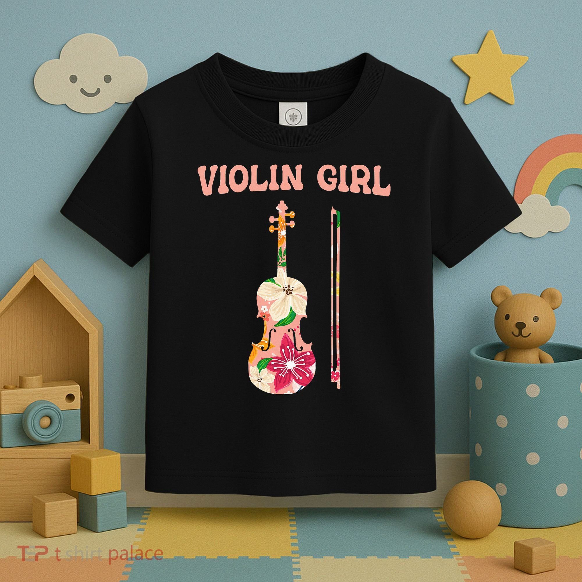 Funny Violin Stringed Musical Instrument Violin  Toddler T-Shirt