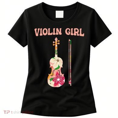 Funny Violin Stringed Musical Instrument Violin  Women's T-Shirt