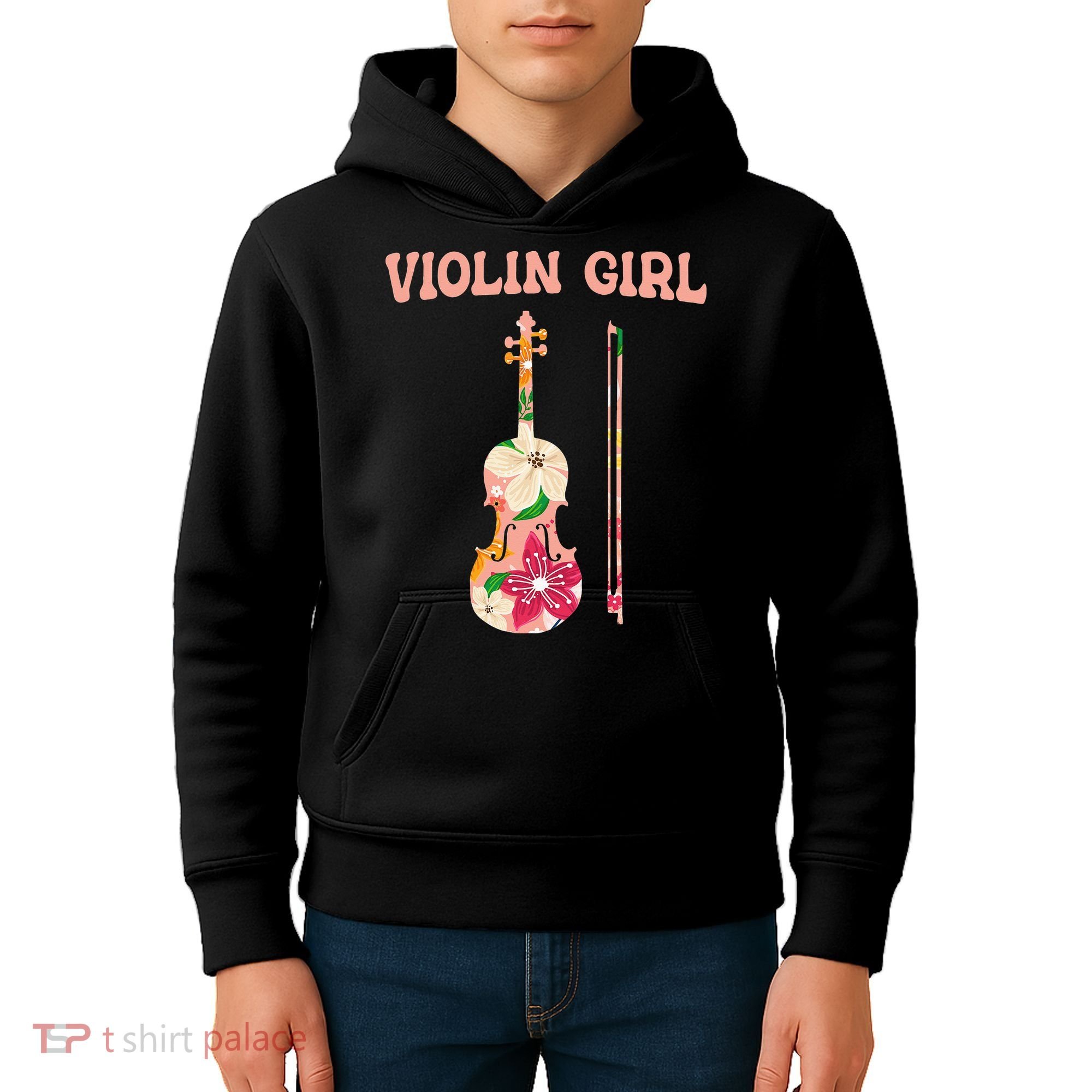 Funny Violin Stringed Musical Instrument Violin  Kids Hoodie