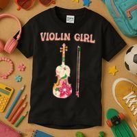 Funny Violin Stringed Musical Instrument Violin  Kids T-Shirt thumb 3