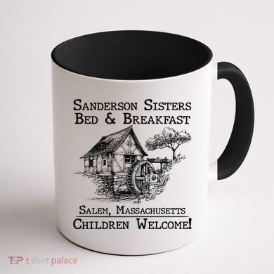 Funny Vintage Sanderson Sisters Bed And Breakfast Coffee Mug back