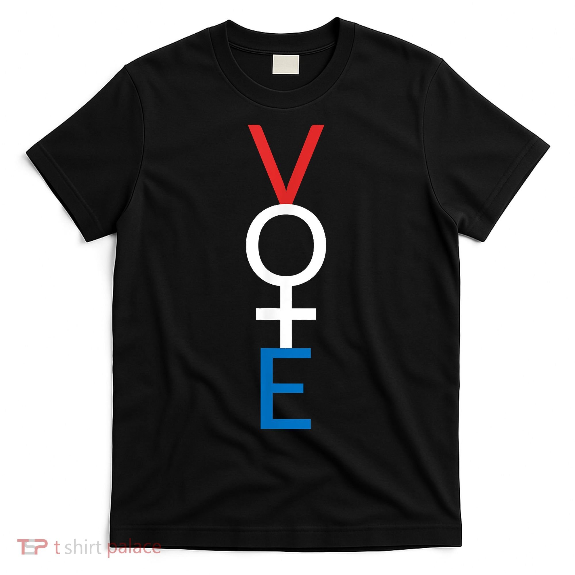 Feminist Vote Shirt Red White Blue Voting Election T-Shirt