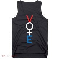 Feminist Vote Shirt Red White Blue Voting Election Tank Top thumb 0