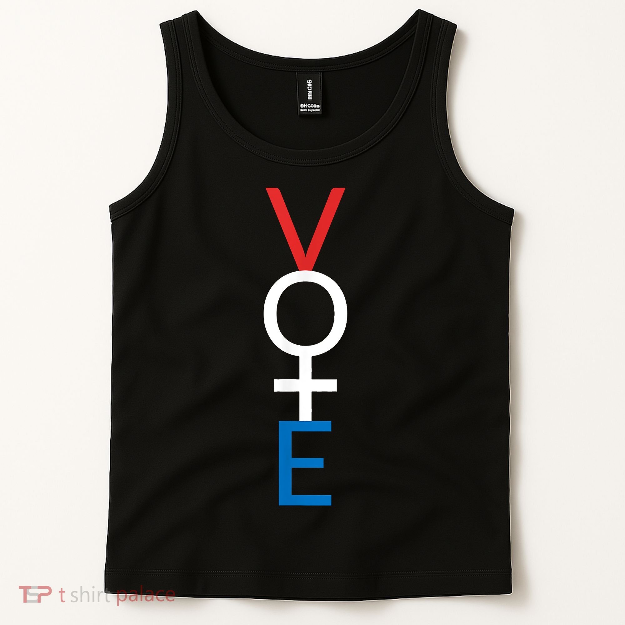 Feminist Vote Shirt Red White Blue Voting Election Tank Top