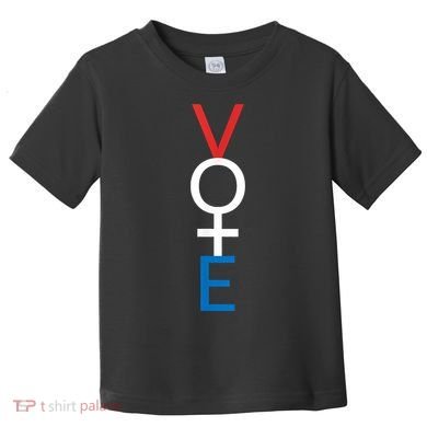 Feminist Vote Shirt Red White Blue Voting Election Toddler T-Shirt