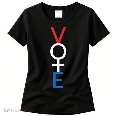 Feminist Vote Shirt Red White Blue Voting Election Women's T-Shirt