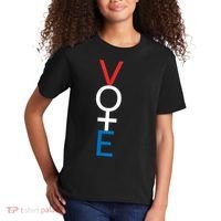 Feminist Vote Shirt Red White Blue Voting Election Kids T-Shirt thumb 2