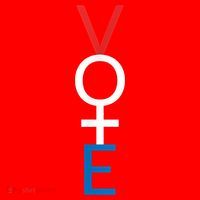 Feminist Vote Shirt Red White Blue Voting Election Santa Hat thumb 1