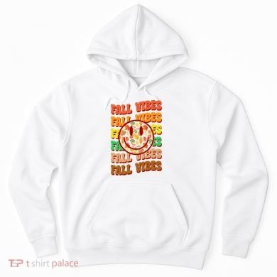 Falls Vibes Smile Face Retro Colorful Hoodie