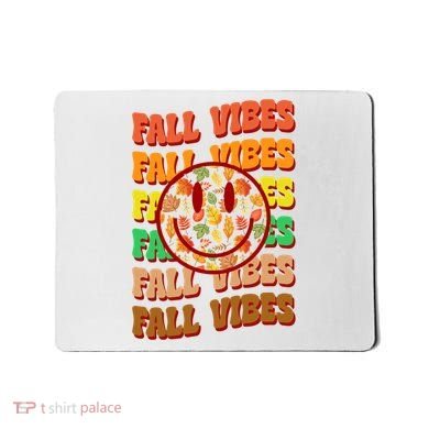 Falls Vibes Smile Face Retro Colorful Mousepad