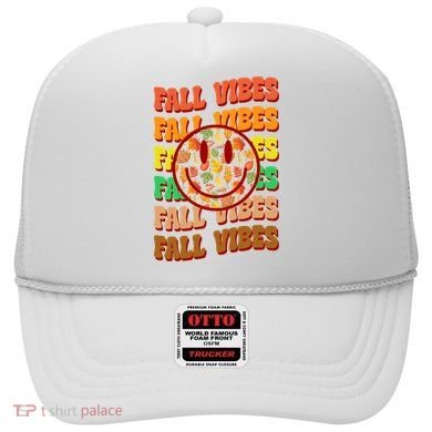 Falls Vibes Smile Face Retro Colorful Hat