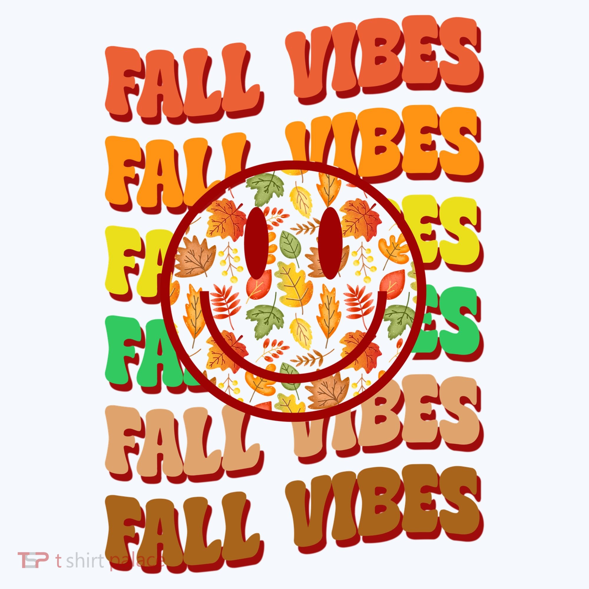 Falls Vibes Smile Face Retro Colorful Visor
