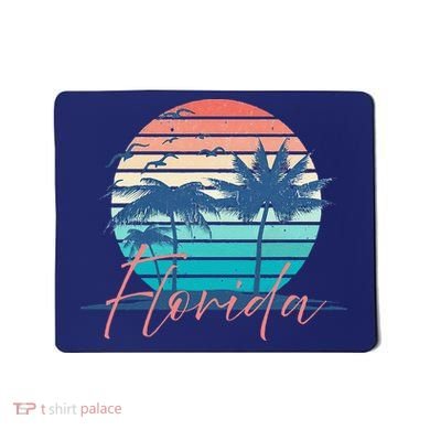 Florida Vintage Summer Vibes Beach Sunset Retro Palm Tree Mousepad