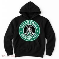 Funny Volleyball Served Hot Perfect Players Hoodie thumb 0